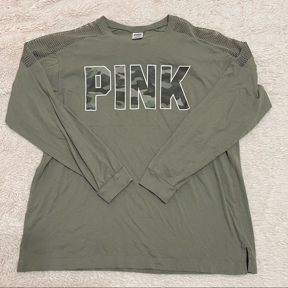 PINK Logo Tee (Size L)
